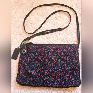 Coach Nylon Crossbody in Ranch Floral Print